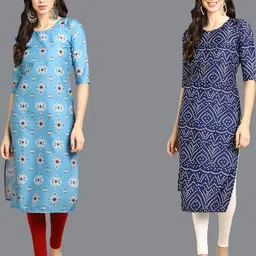 Ethnic basket Women Multicoloured Kurtas-picture-31