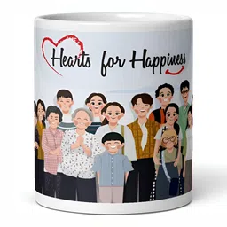 Mr UVD White & Black Graphic Printed Ceramic Glossy Mug 350 ml-picture-39