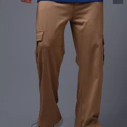 MADSTO Men Pack Of 2 Mid Rise Relaxed Fit Cargos Track Pants-picture-10