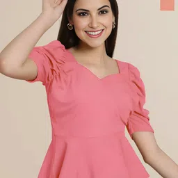 Mast & Harbour Pack Of 2 Peplum Top-picture-25