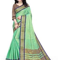 jayant creation Green Silk Cotton Sarees-picture-10