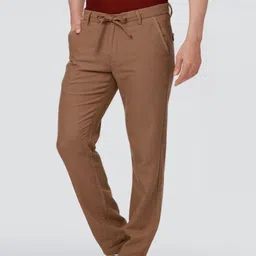 Ethnix by Raymond Men Relaxed Straight Leg Trousers image 2