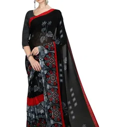Moda Rapido Poly Georgette Designer Saree image 1