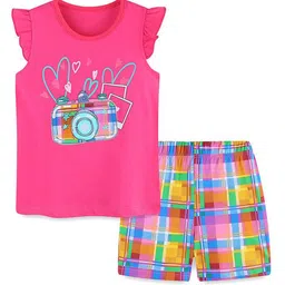 StyleCast Girls Printed T-shirt with Shorts-image-70