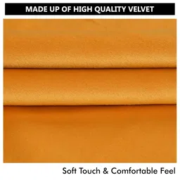 Yellow Weaves Yellow Set of 3 Velvet Square Cushion Covers image 2