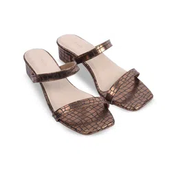 AUZORI Women Leather Woven Design Open Toe Block Heel Sandals-picture-27