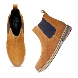 The Roadster Lifestyle Co Men Leather Chelsea Boots image 3