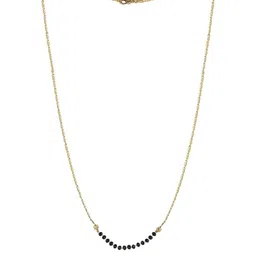 COLOUR OUR DREAMS Gold-Plated Artificial Stones and Beads Mangalsutra-picture-43