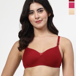 LILY Dapyeh Pack Of 3 Full Coverage Heavily Padded T-shirt Bra-picture-19