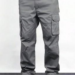 R.Code by The Roadster Life Co. Men High-Rise Cotton Cargos Trousers-picture-2