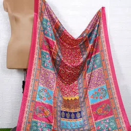 icon fashion Chiffon Printed Multicolor Women Dupatta image 4