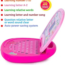 mega shine Learning Educational Laptop with Led Display & Music image 3