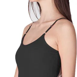 lux cozi Women Black Camisole image 3