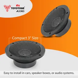 toyotone 3" Inch | 4 Ohm | 60W RMS Power | 100W Peak Power | Cone Tweeter for Home(Grill) 3" Inch | 4 Ohm | 60W RMS Power | 100W Peak Power | Cone Tweeter for Home(Grill) Tweeter Car Speaker image 5
