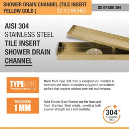ruhe Floor Stainless Steel Push Down Strainer image 5