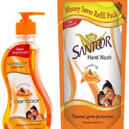 santoor Sandalwood & Tulsi Hand wash 215+180 Ml Hand wash Hand Wash-picture-10