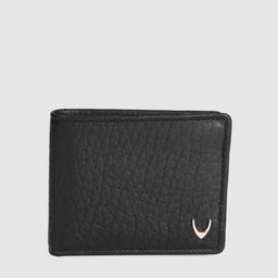 Hidesign Men Black Textured Leather Two Fold Wallet-picture-5