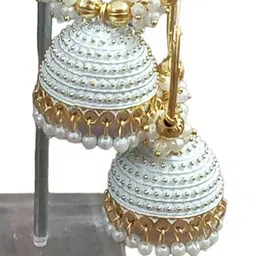JMBW INTERNATIONAL Gold-Plated Big Round Jhumkas image 2