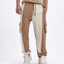 Kook N Keech Men Colourblocked Relaxed Fit Joggers image 3