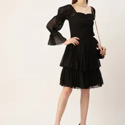 Antheaa Chiffon A-Line Dress image 4