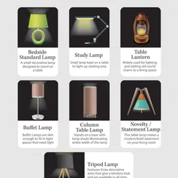 EXIM DECOR Black Solid Traditional Table Lantern image 3