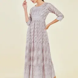 Soch Grey Printed Maxi Dress-picture-40