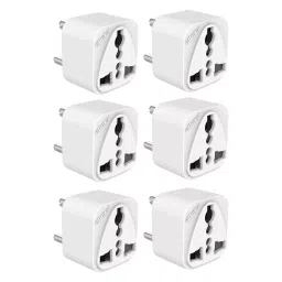 Hi-Fi ENZO 3 Pin Socket 6 A/ 13 A Current Type D Plug Adapter White (Pack of 6) image 2