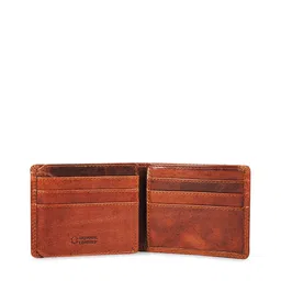 CALFNERO Men Brown Solid Two Fold Wallet image 4