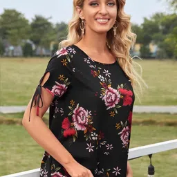 Stylecast X Kotty Women Floral Printed Round Neck Top-picture-12
