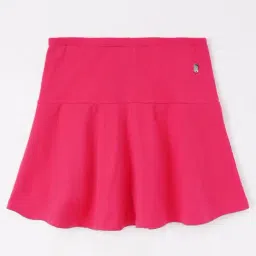 Edheads Kids Pink Cotton Regular Fit Skort-image-17