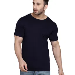 WOOSTRO Men Pack Of 2 Solid Round Neck Cotton Slim Fit T-shirts-picture-37