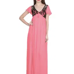 PATRORNA Light Pink Lace Nighty-image-8
