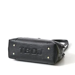 TBOJ Textured Leather Shopper Handheld Bag with Tasselled image 5