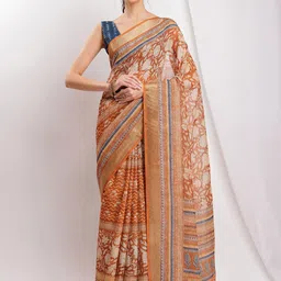 Janasya Floral Printed Saree-image-47