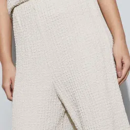 Code By Lifestyle Off White Regular Fit Trousers image 5