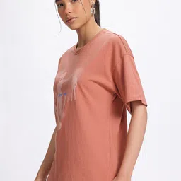 glitchez Graphics Fun Print Drop-Shoulder Sleeves Oversized T-shirt image 4