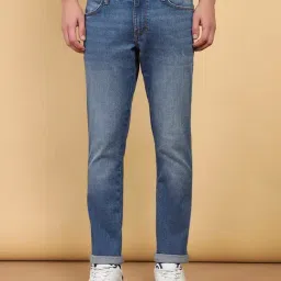 Wrangler Skanders Mid Blue Slim Fit Low Rise Jeans-picture-35