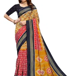 KANOODA Multicolor Printed Mysore Art Saree-picture-26