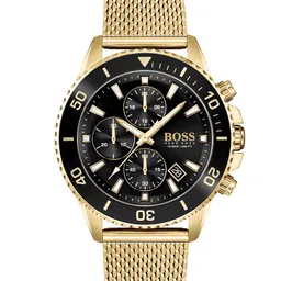BOSS Men Brass Dial & Bracelet Style Straps Analogue Chronograph Watch 1513906 image 1