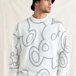 JUMPCUTS Men Printed Sweatshirt-image-11