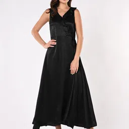 Iti Women Satin Wrap Maxi Dress-picture-16