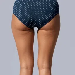 Eden Pack Of 3 Printed Pure Cotton Mid Rise Hipster Briefs image 5