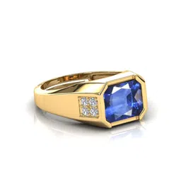 RRVGEM Unisex Blue Brass Finger Ring-picture-28