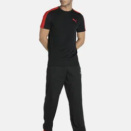 Puma Men Black & Red Teams Czech Republic Printed DryCell T-Shirt image 3