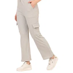 AMNOUR Cotton Relaxed Fit Cargos image 5