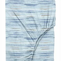 Trance Home Linen Blue & Brown Printed 180 TC Single Bedsheet Sets - 1.83 m x 1.52 m image 4