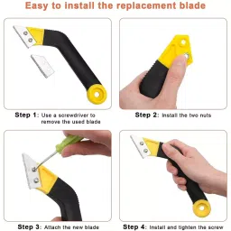FLAMINGO ENTERPRISE Tile Grout Removal Tool Wood Cutter Silicone & Carbide Yellow & Black, FM-136 image 4