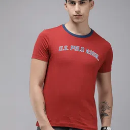 U.S. Polo Assn. Denim Co. Brand Logo Printed Pure Cotton T-shirt-picture-31