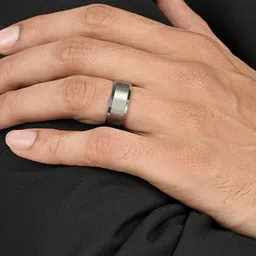 MEENAZ Men Set Of 2 Silver-plated Finger Rings image 3