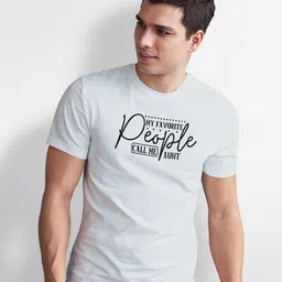 Seekbuylove Men Bio Finish Typography Printed Round Neck Cotton T-shirt image 5